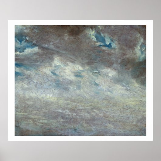 Cloud Study, 1821 (olie op papier aan boord) Poster (Voorkant)