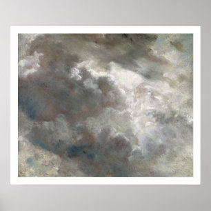 Cloud Study, 1821 (olie op papier) Poster