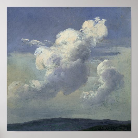 Cloud Study, 1832 Poster (Voorkant)