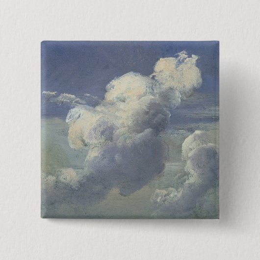 Cloud Study, 1832 Vierkante Button 5,1 Cm (Voorkant)