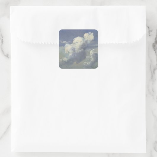 Cloud Study, 1832 Vierkante Sticker (Tas)