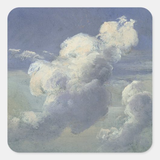 Cloud Study, 1832 Vierkante Sticker (Voorkant)