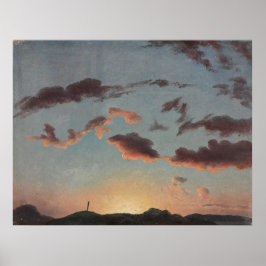 Cloud Study (Clouds in the Sky) (door Knud Baade) Poster