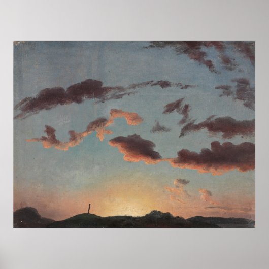 Cloud Study (Clouds in the Sky) (door Knud Baade) Poster (Voorkant)