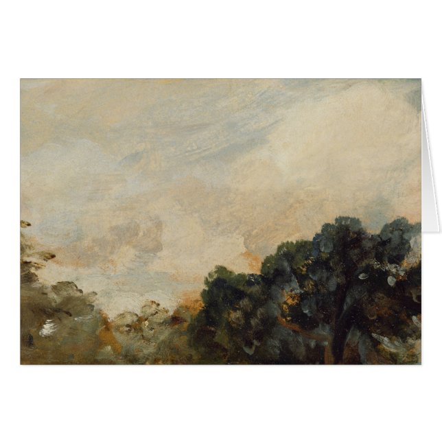 Cloud Study with Trees, 1821 (olie op papier) (Voorkant Horizontaal)
