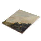 Cloud Study with Trees, 1821 (olie op papier) Tegeltje (Zijkant)