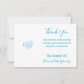 Cloud Sympathie Dank je kaart Notitiekaartje (Voorkant)