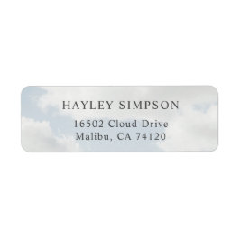 Cloud Thema Cloud Nine Feest Retouradres Etiket