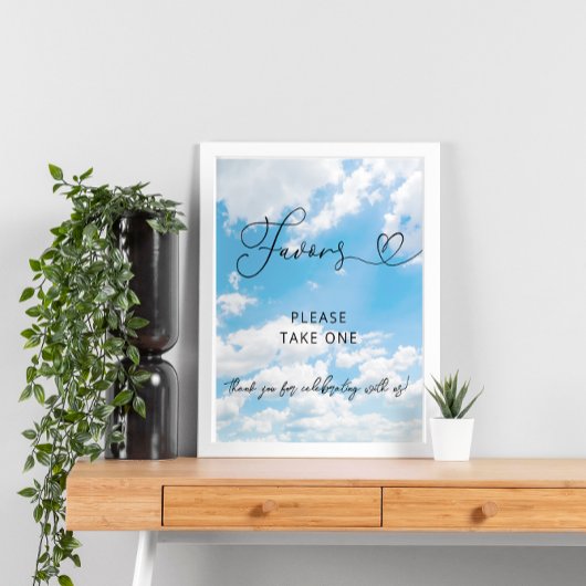 Cloud Thema Cloud Nine Modern Favors Vrijgezellenf Poster