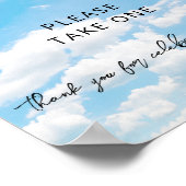 Cloud Thema Cloud Nine Modern Favors Vrijgezellenf Poster (Hoek)