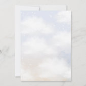 Cloud Theme Baby shower Blauw Kaart (Achterkant)