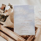 Cloud Theme baby shower Folie Uitnodiging