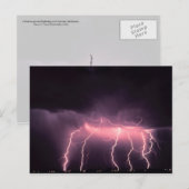 Cloud-to-Ground Lightning, Oklahoma Briefkaart (Voorkant / Achterkant)
