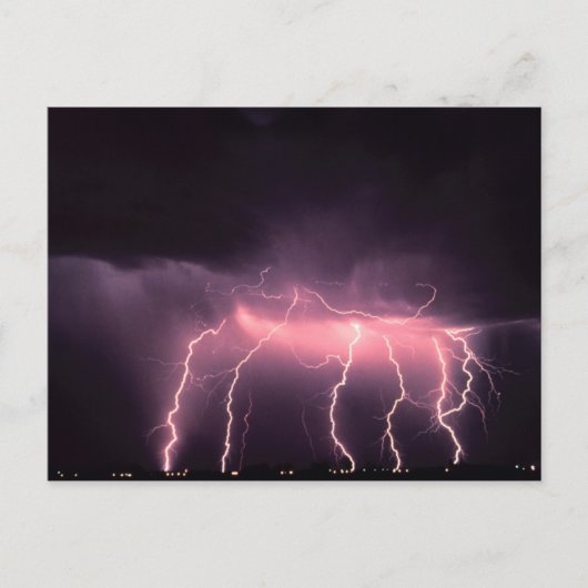 Cloud-to-Ground Lightning, Oklahoma Briefkaart (Voorkant)