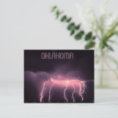Cloud-to-Ground Lightning, Oklahoma Briefkaart (Staand voorkant)