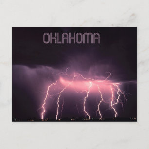 Cloud-to-Ground Lightning, Oklahoma Briefkaart
