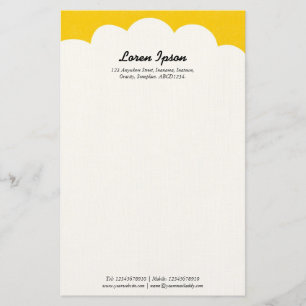 Cloud Top - Amber Briefpapier