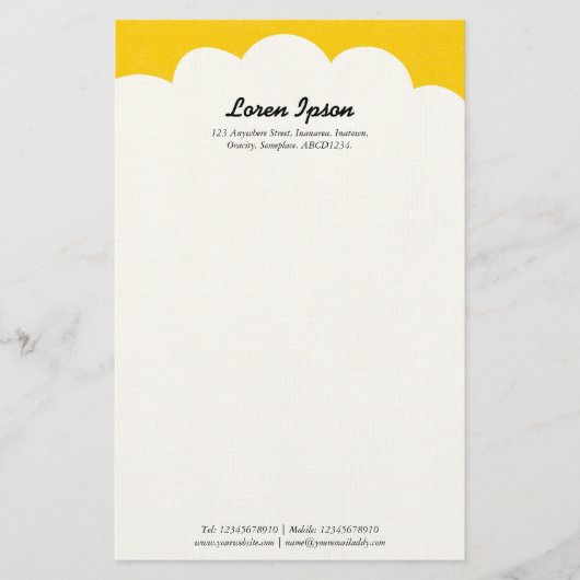 Cloud Top - Amber Briefpapier (Voorkant)