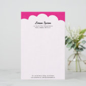 Cloud Top - Crimson Briefpapier (Staand voorkant)