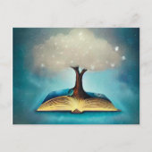 Cloud Tree & Open Book Briefkaart (Voorkant)