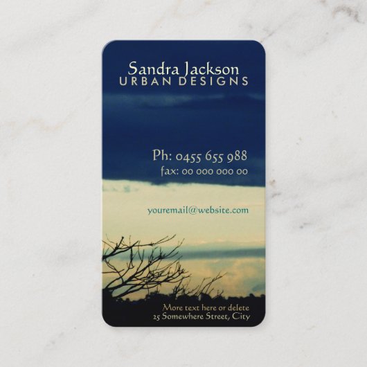 Cloud-Visitekaartje Visitekaartje (Voorkant)