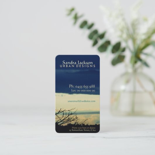 Cloud-Visitekaartje Visitekaartje (Staand voorkant)