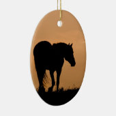 Cloud Walks op Sunset Wild Horse Holiday Ornament (Rechts)