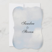 Cloud Wedding Invitations Kaart (Achterkant)