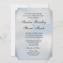 Cloud Wedding Invitations Kaart