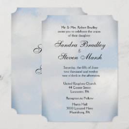 Cloud Wedding Invitations Kaart