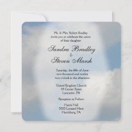 Cloud Wedding Invitations Kaart