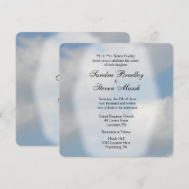 Cloud Wedding Invitations Kaart