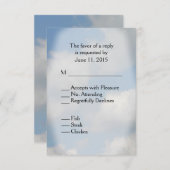 Cloud Wedding RSVP (Voorkant / Achterkant)