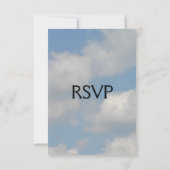 Cloud Wedding RSVP Kaartje (Achterkant)