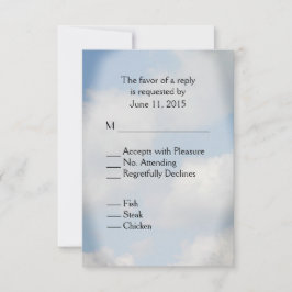 Cloud Wedding RSVP Kaartje