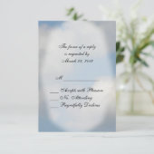 Cloud Wedding RSVP Kaartje (Staand voorkant)