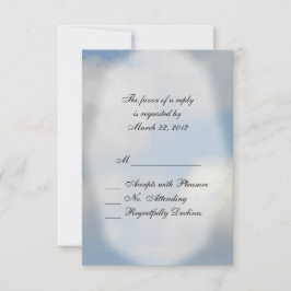 Cloud Wedding RSVP Kaartje