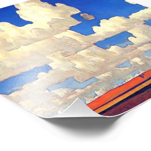 "Cloud World" door Maynard Dixon Foto Afdruk (Hoek)