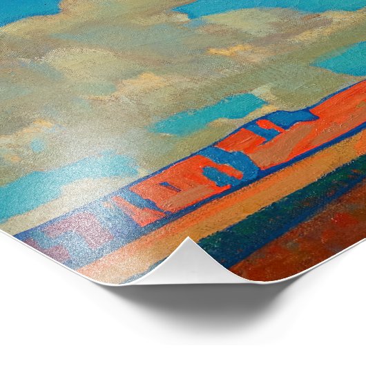 Cloud World van Maynard Dixon Foto Afdruk (Hoek)