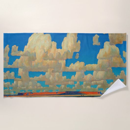 Cloud World van Maynard Dixon Strandlaken (Voorkant)