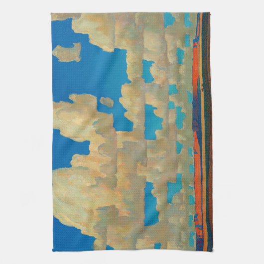 Cloud World van Maynard Dixon Theedoek (Verticaal)