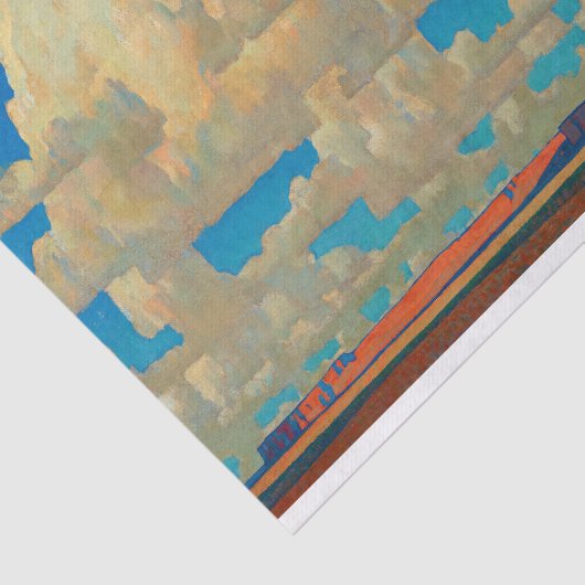 Cloud World van Maynard Dixon Tissuepapier (Detail)