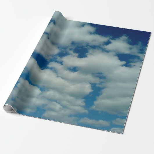 Cloud Wrapping Paper Cadeaupapier (Uitgerold)