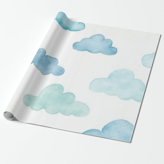 Cloud wrapping papier (Uitgerold)