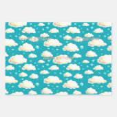 Cloud Wrapping papier, pas gezegde aan op vel. Inpakpapier Vel (Voorkant 2)