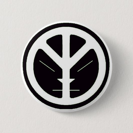 Cloud Xi PEACE-Button Ronde Button 5,7 Cm (Voorkant)