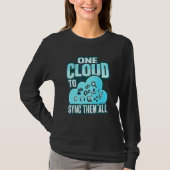 Cloudbeheerder voor een Cloud devops engineer 6 T-shirt (Voorkant)