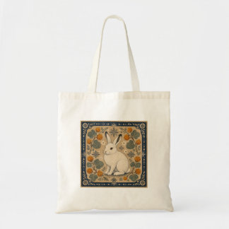 Cloudberry Arctische Haas Folk Art Canvas Tas