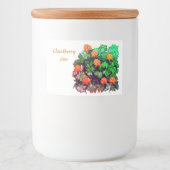 Cloudberry-jam Voedselcontainer Etiket (Voorkant)