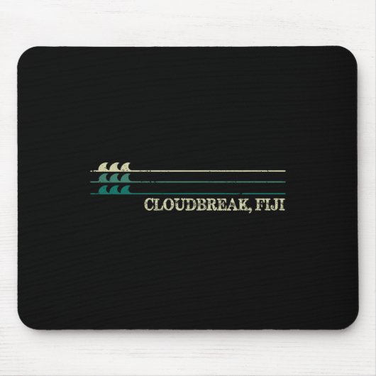 Cloudbreak Fiji Break Surfen Retro Golf Muismat (Voorkant)